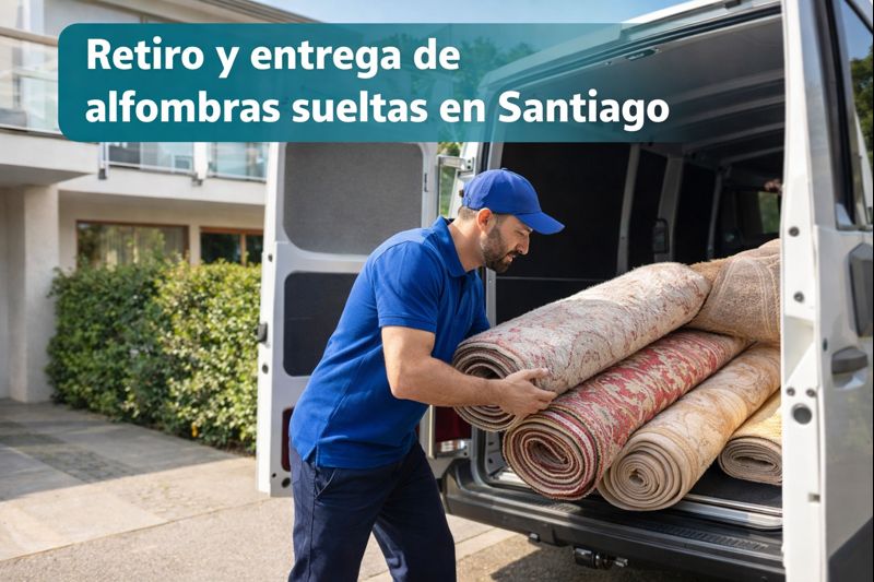 Retiro y entrega de alfombras (imagen referencial)